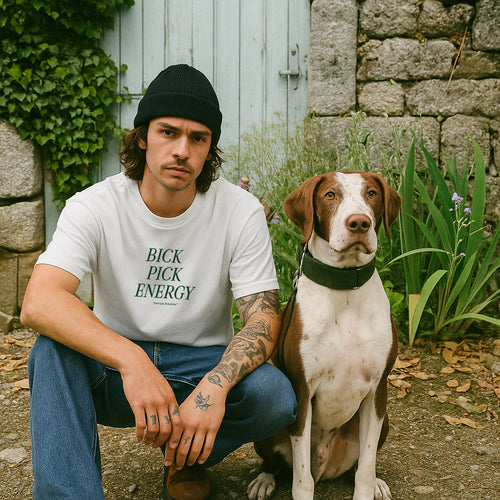 'BIG PICK ENERGY' SHIRT: WHITE
